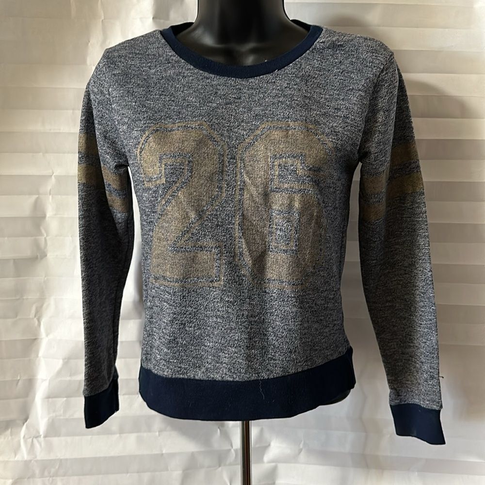 Bobbie Brooks Girl's Dark Blue Long Sleeve Pullover Sweatshirt Size 14/16
